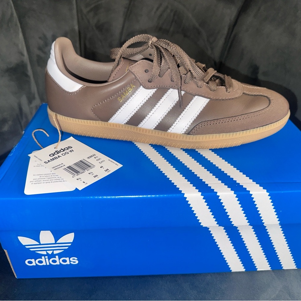 adidas Originals Samba OG W Earth Strata White Gold Metallic Gum Women